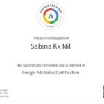 Best Digital Marketer in Kerala certification google ads video_sabinakk